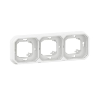 069698L 3-NE RAAM SÜV. HORISONT./VERTIKAALNE IP55 VALGE PLEXO