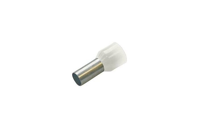 0.75MM2 8MM JUHTME OTSAHÜLSS ISOLEERITUD VALGE 100TK PKK