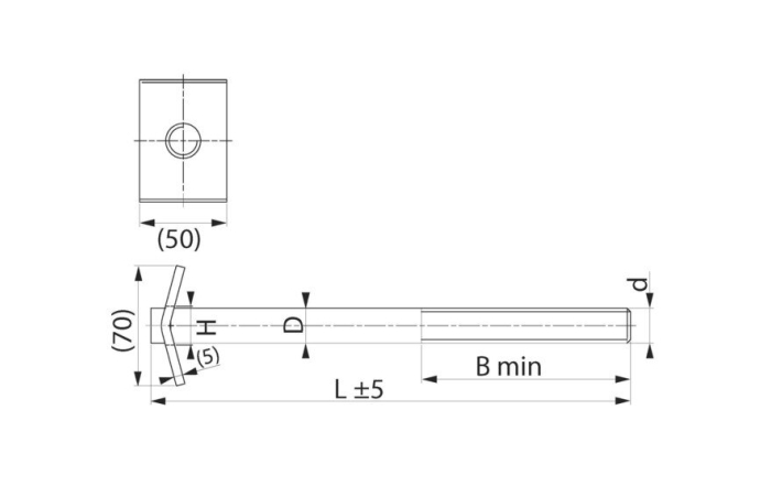 ZRUE 20.11 LÄBIMASTIPOLT D=M20 L=330