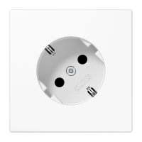 JUNG LS 520-45 WW PISTIKUPESA. 45´ VALGE
