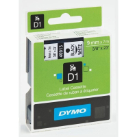 DYMO PRINTERILINT 9MMX7M MUST VALGEL