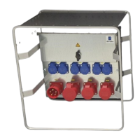TMK32 TÖÖMAAKILP 32A TRANSIITVÄLJUNDIGA RAAMIL 2x5P16A+6x16A SCHUKO