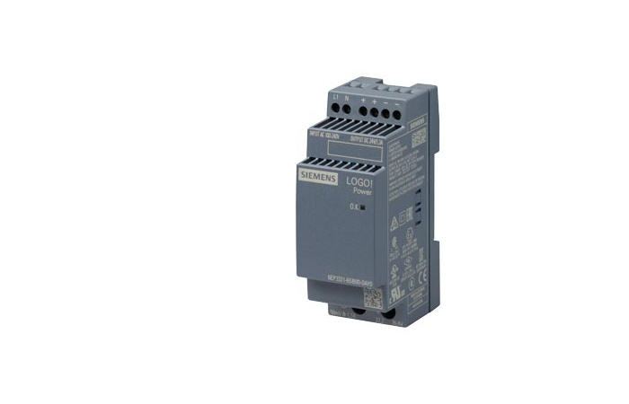 LOGO!POWER 24V/1.3A TOITEPLOKKI IN:100-240VAC OUT:DC24V/1.3 A SIEMENS
