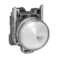XB4BV61 XB4 MÄRKTURLI METALL VALGE BA9S 250V