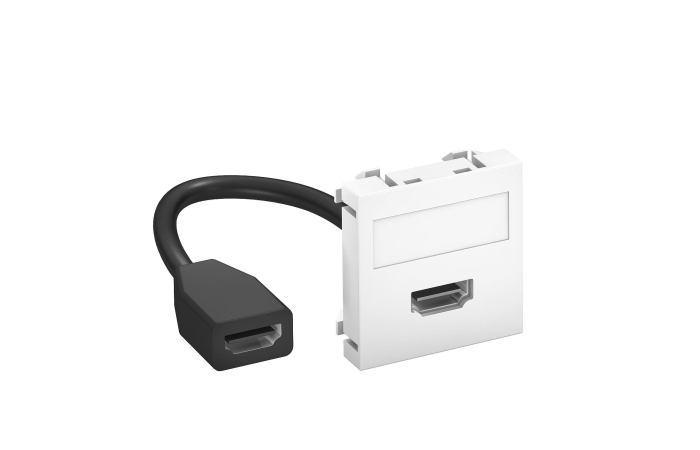 6104826 MTG-HD F RW1 HDMI PESA MODUL45 KAABLIGA 45x45mm PC RAL 9010