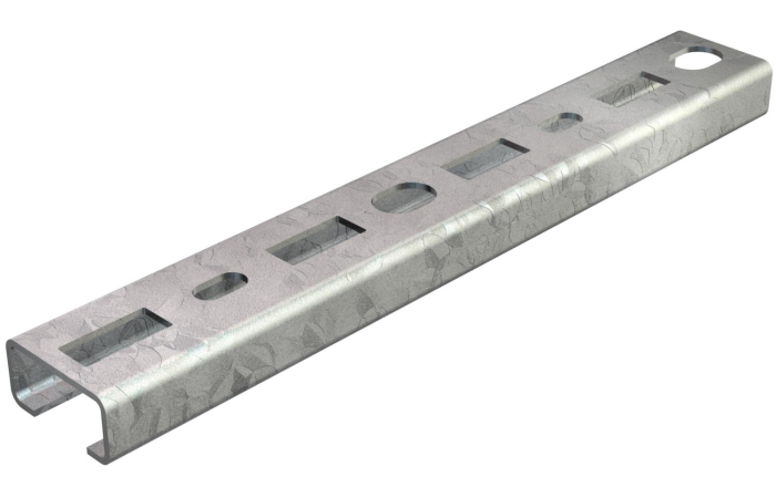 1109871 C30 L 2M FT PROFIILLATT PERFOREERITUD AVA LAISU 16MM 2000X30X15MM