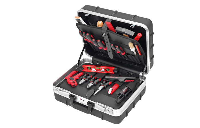 CIMCO 170500 TÖÖRIISTAKOHVER TÖÖRIISTADEGA 23-OSALINE 455X395X205MM