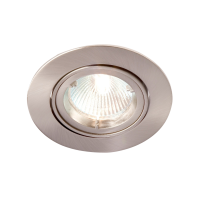 ZAK 50W GU/GZ10 IP20 TURNABLE DOWNLIGHT BRUSHED CHROME