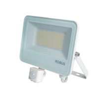 SELEST PLUS 30W/50W 4390/6850LM IP65 CCT3 C/W 1M FLEX PIR ANDUR VALGE PROZEKTOR