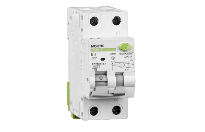NOARK Ex9B L-N RIKKEVOOLUKAITSE+KAITSEL&Uuml;LITI 1P+N B 16A 30mA 6kA A