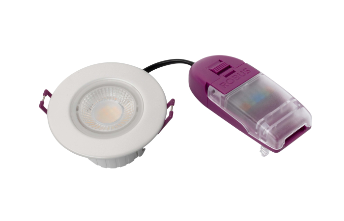 ULTIMUM EXPRESS FLAT CCT3 4/6W/830/840/860 540-750LM 60DEG D85/60 H46 IP65 TULEKINDEL VALGE DOWNLIGHT