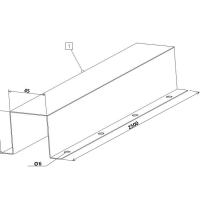 LKK4545 KAABLIKATE 45X45X2500 METALLIST KANDILINE