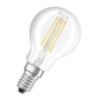 LED VALUE CL P40 FIL 4W/827 470LM NON-DIM E14 LED LAMP + WEE