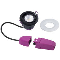 ULTIMUM+ CCT4 7W 827/830/840/860 510-580LM 60DEG DIM D85/72 H60 IP65 TULEKINDEL VALGE DOWNLIGHT