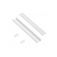 GLAX MINI 2M LED RIBA VALGE ALU ROFIIL+OPAAL KATE+OTSAD MAX10MM PINNAPEALNE KOMPLEKT