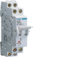 CZ001  ABILÜLITI-LISAKONTAKT 6A/230V 1P HAGER