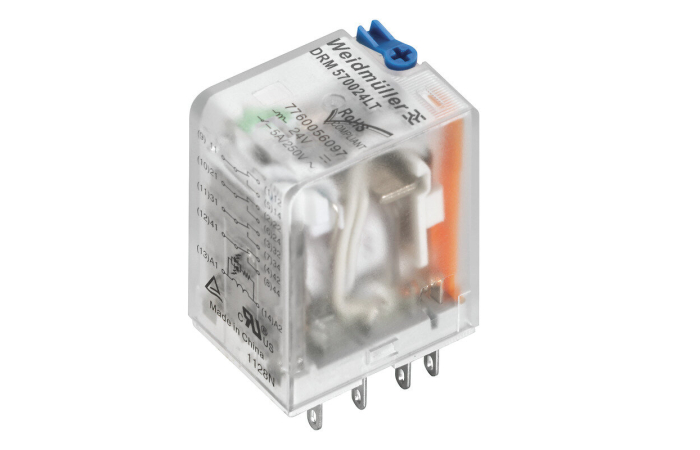 DRM570024LT DRM RELEE 4CO 24V DC 5A LED + TESTNUPP D-SEERIA