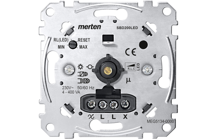 MNT5134-0000 UNIVERSAALNE DIMMER 4-400 W/VA SYSTEM M MERTEN