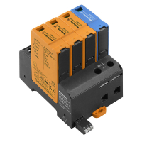LIIGPINGEPIIRIK T1+T2 (B+C) 3+NP 12.5kA 300VAC TN-C-S, TN-S, TT SIGNAALKONTAKTIGA