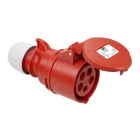 225-6 JÄTKUPESA 32A. 3P+N+E. 380-415V. IP44 PCE
