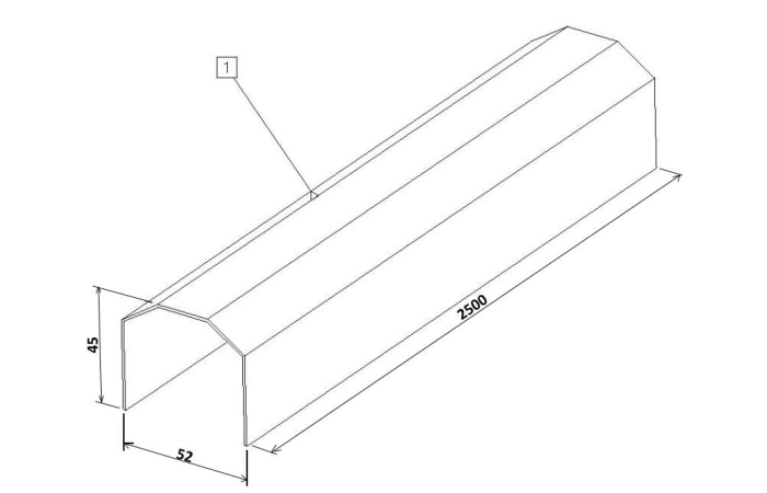 UKK4545M2.5  KAABLIKATE 45MM