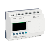 SR3B262BD ZELIO LOGIC PROGRAMMEERITAV RELEE 26 I O 24V DC KELL DISPLEI