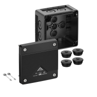 ABOX PRO 025-L/SW HARUKARP 82X82X52. MUST. KLEMMIDETA