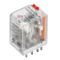 DRM RELEE 2CO 24VAC 10A LED+TESTNUPP D-SEERIA