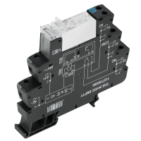 TRS RELEE+SOKKEL KRUVI 1CO 12VDC 16A LED TERM-SEERIA