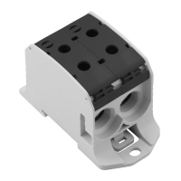 WPD 231 2X95/2X95 BK AL/CU MUST ÜLEMINEKUKLEMM 1 POOLUS 4 LÕPUPUNKTI