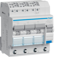 ADZ366D RIKKEVOOL+KAITSELÜLITI 3X1P+N 6kA C-16A 30mA A-TÜÜP