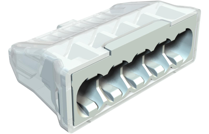 61 525 LGR VEDRUKLEMM KRUVIVABA KLEMM 5X2.5MM² PA HELEHALL 7035