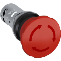CE4T-10R-02 HÄDASTOPP NUPP 40MM PUNANE PÖÖRATAV. 2NC