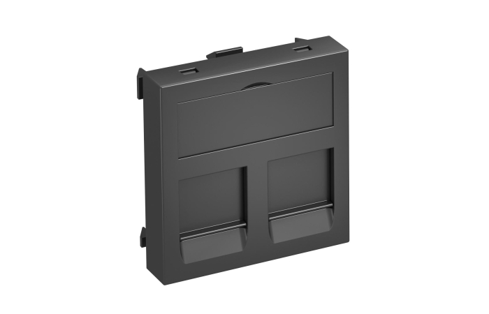 DTG-2C SWGR1 KESKPLAAT 2-LE ANDMESIDEPESALE C 45X45MM PC MUST