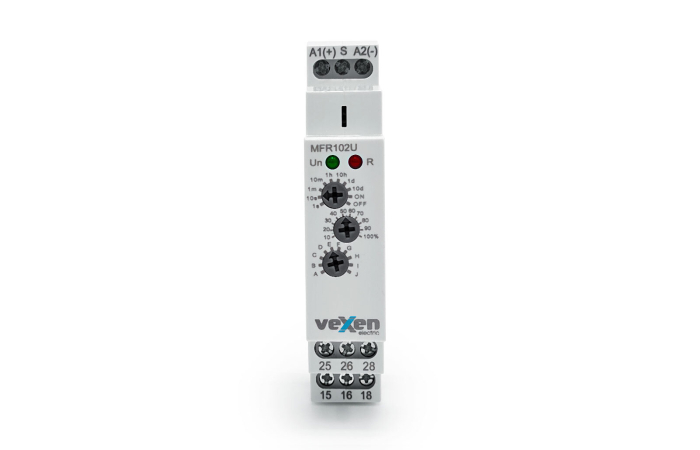 MFR102U MULTIFUNKTSIONAALNE AEGRELEE 2CO 16A AC/DC 12-230V