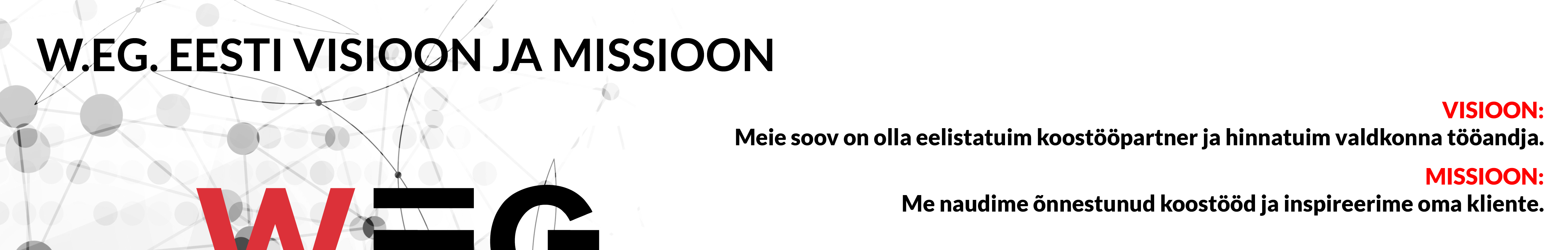 visioon missioon